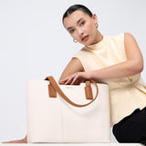 The Priority Tote - Cappuccino